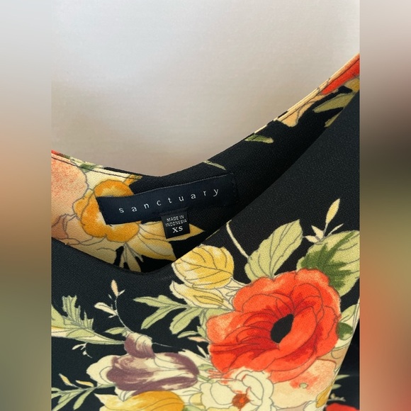 Sanctuary Floral spaghetti Printed Mini Slip Dress size xs - Picture 6 of 9